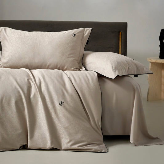 High-end simple bedding set 100% cotton quilt cover with pillowcase