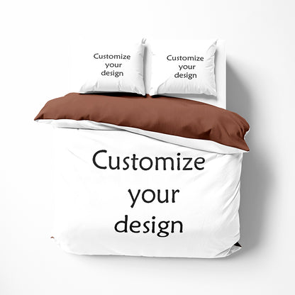 Custom Bedding Set Print Duvet Cover with Pillowcases to Your Own Design