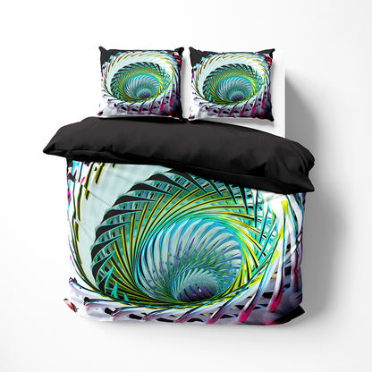 swirl pattern bedding set duvet cover with pillowcases